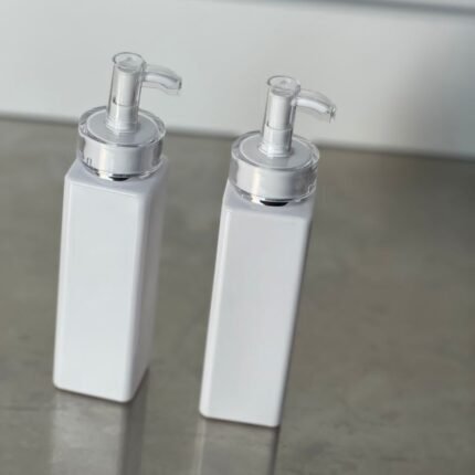250ml white bottles with pump mouth
