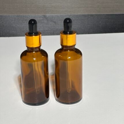 50ml amber glass dropper ( 1 dozen)