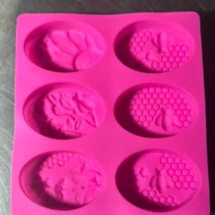 6 cavity silicone soap mold