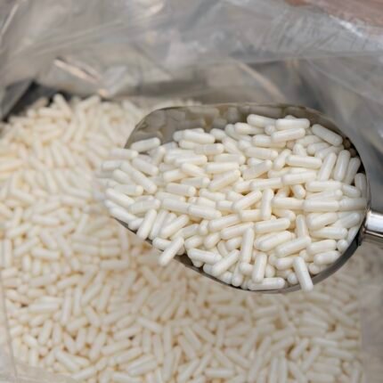 Empty gelatin capsule size 0 (white)